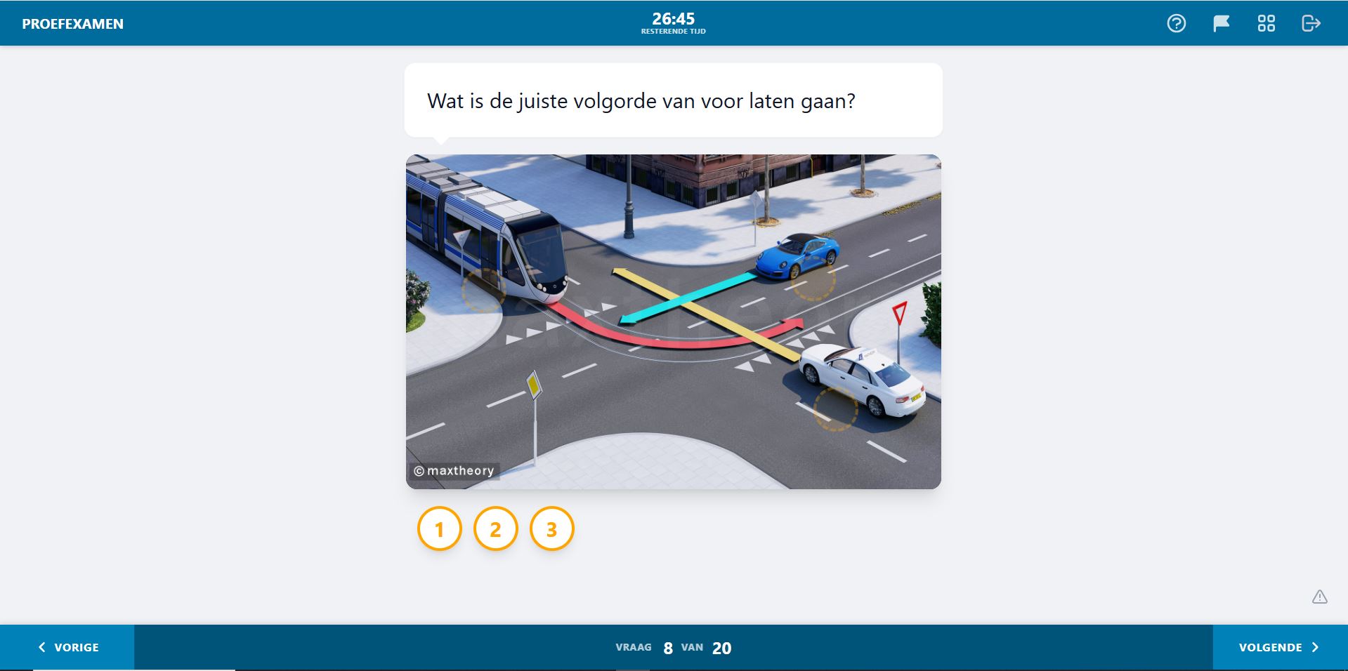 De sleepvraag theorie examen
